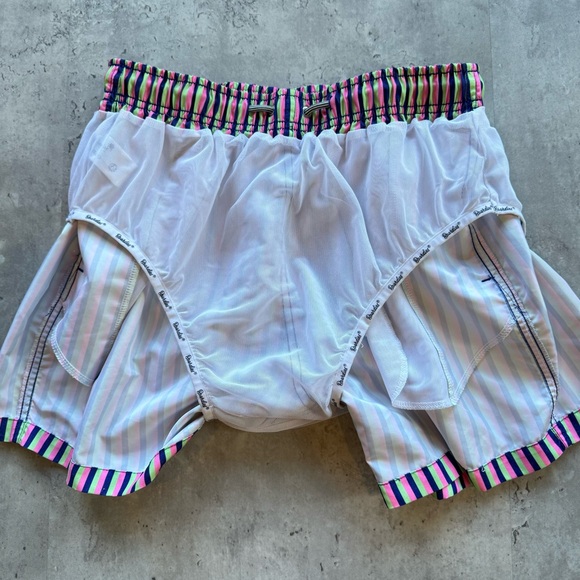 Boardies Striped Pink, Navy, Green Swim Trunks, Men’s Small - Picture 9 of 12